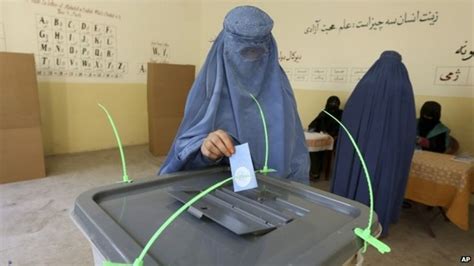 Afghan Election Run Off Vote Held Amid Violence Bbc News