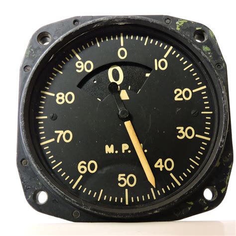 Airspeed Indicator Sensitive 700mph Army Type F 1a Us Army Air Cor