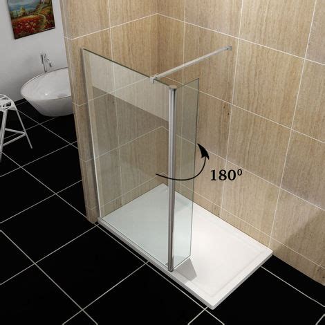 ELEGANT 1200mm Walk In Wetroom Shower Enclosure 8mm Easy Clean Glass