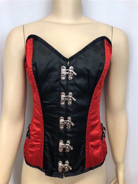 Nwt Daisy Corsets S Red Buckled Steel Boned Top Drawer Costume Sexy
