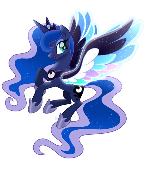 Princess Luna Rainbow Wings - Mlp (Vector) by SugaryIceCreamMlp on