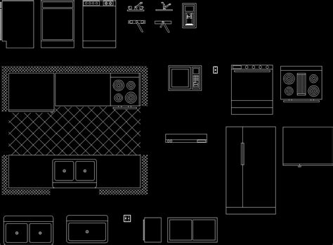 Kitchen Furniture 2D DWG Block For AutoCAD Designs CAD