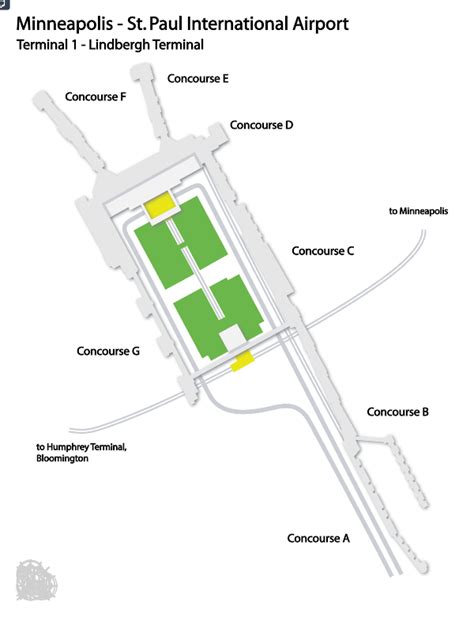 Msp Airport Terminal Map