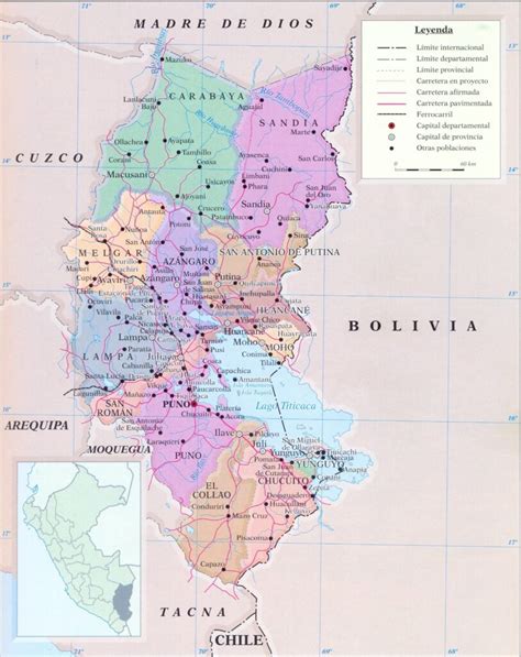 ¿cuáles Son Las Provincias Del Departamento De Puno Galería De Mapas