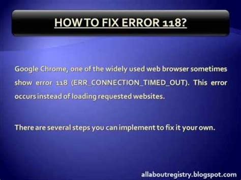 Most commonly 10060 connection timeout error occurs when connecting to an internet server that does how to fix socket error 10060? How To Fix Error 118 - ERR_CONNECTION_TIMED_OUT - YouTube