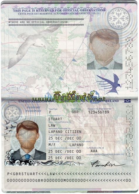Uk Passport Template Psd Photoshop Passport Template Signature Fonts