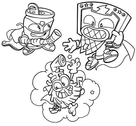 Coloriage Superthings Rescue Force Battle Blasters 38