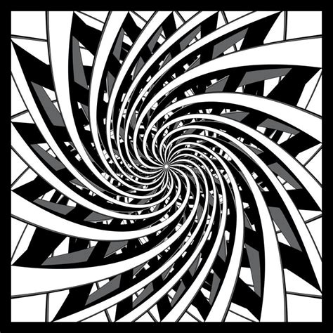 Espiral Blanco Y Negro Ilustración Del Vector Ilustración De Negro