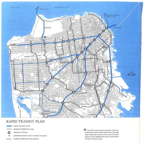All Sizes San Francisco Rapid Transit Plan 1972 Flickr Photo