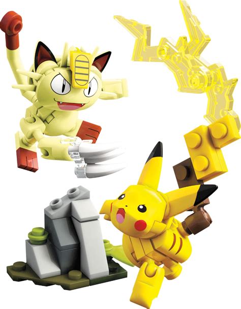 Best Buy Mega Construx Pokemon Pikachu And Meowth Showdown Building Set