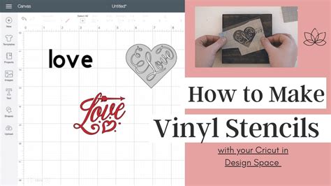 How To Make Vinyl Stencils With Your Cricut Youtube