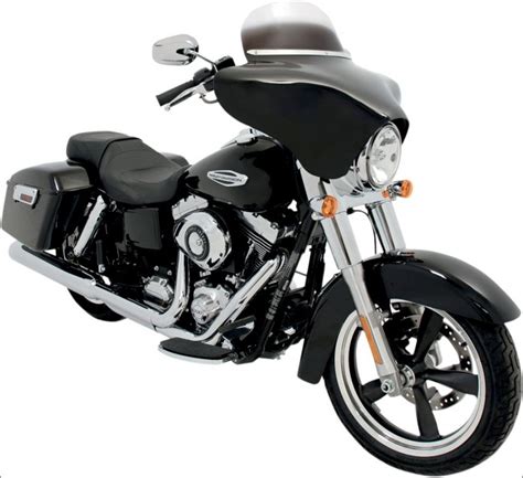 1 x front outer batwing fairing no drilling required. Memphis Shades Black Batwing Fairing for Harley Road King ...