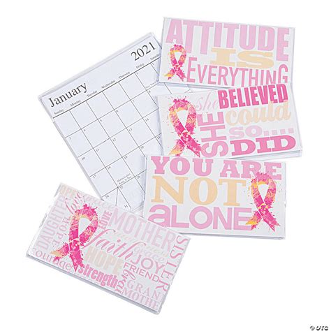 2020 2021 Pink Ribbon Pocket Calendars