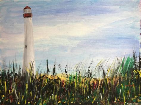 Cape May Lighthouse Painting By Loretta Stewart Fine Art America