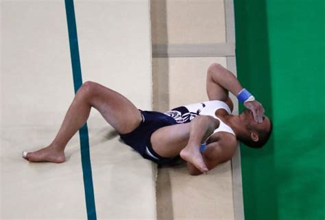 Olympics French Gymnast S Horrific Leg Break Chills Gymnastics Arena New Straits Times