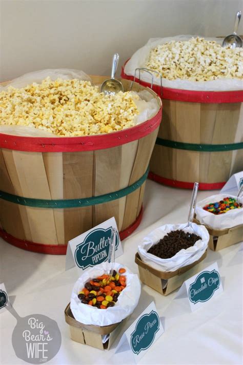 Easy Diy Popcorn Bar Big Bears Wife