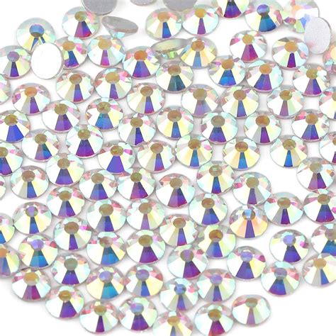 beadsland 1440 piece flat back crystal rhinestones round gems 1 3mm 6 5mm crystal crystalab