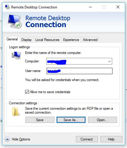 You can disable blank password restrictions by using a policy. windows server 2008 - RDP prompting for user/password with saved credentials - Server Fault