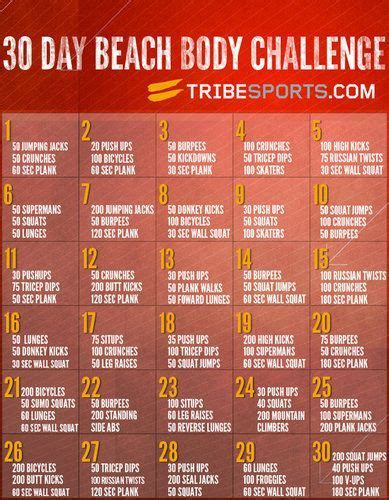 30 Day Beach Body Workout Image | Beach body challenge ...