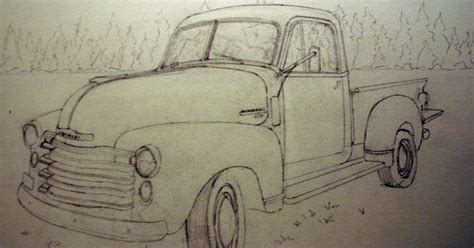Pencil drawings of cars and trucks | car drawings, truck art. Truck Pencil Drawings | Old Chevy Truck Pencil Drawings ...