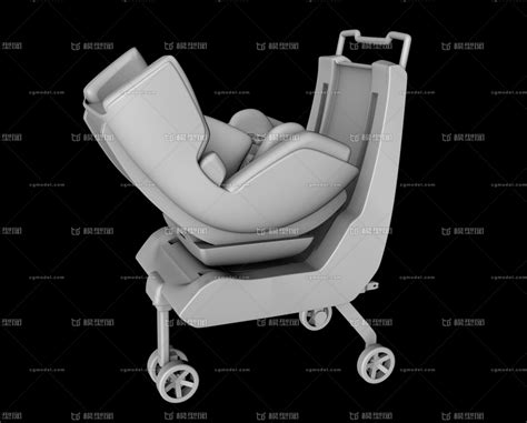 工业级儿童安全座椅 推车模型-卧室模型库-FBX(.fbx)模型下载-cg模型网