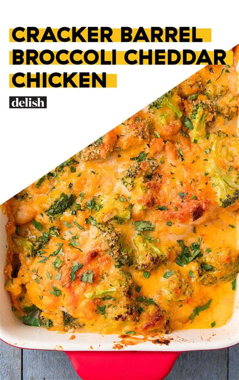 This recipe calls for a quick from scratch sauce which is so worth the effort, it takes only about 5 minutes! Cracker Barrel-Inspired Broccoli Cheddar Chicken Casserole ...
