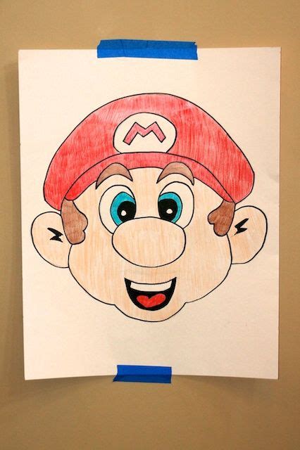 Mario Birthday Pin The Mustache On Mario Game Fiesta De Mario Hacer