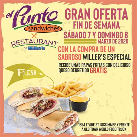 El Punto Sandwiches - Home - Kissimmee, Florida - Menu ...