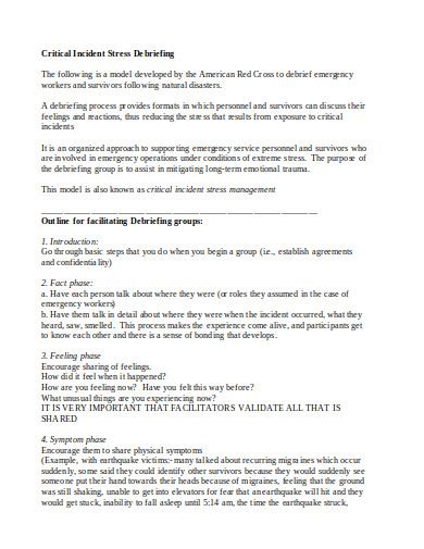 6 Incident Debrief Templates Pdf Doc