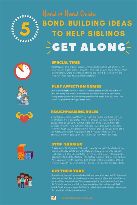 Ways To Help Siblings Get Along With Free Printable A Parenting Resources Guide Hand In