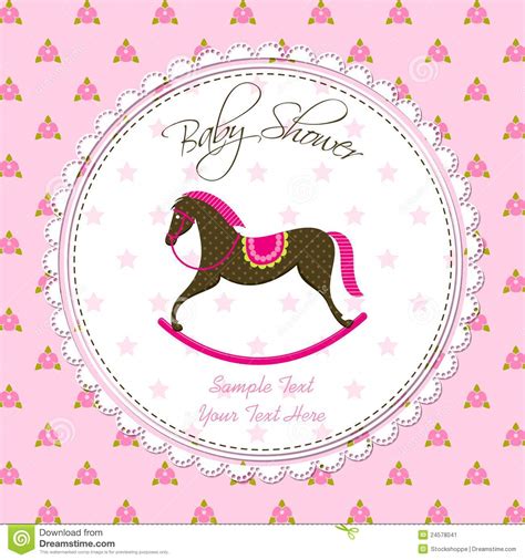 Media in category svg horse icons. Vector Rocking Horse Baby Card Stock Vector - Illustration ...