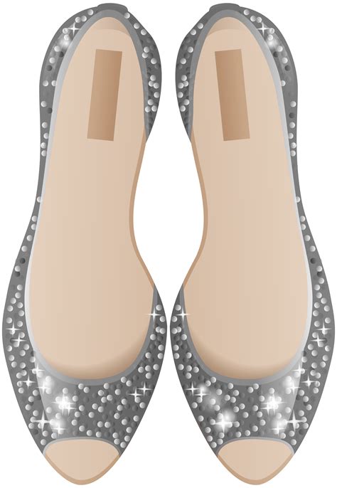 Silver Shoes PNG Clip Art - Best WEB Clipart