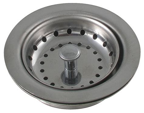 Grainger Approved Stainless Steel Round Sink Strainers 3 1 2 In 1heg4 1heg4 Grainger
