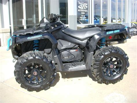 Double torsional trailing arm independent (tti2) rear suspension. Can Am Outlander Xt 1000r Matte Black Octane Blue ...