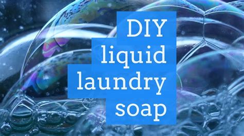 Diy Liquid Laundry Soap Youtube