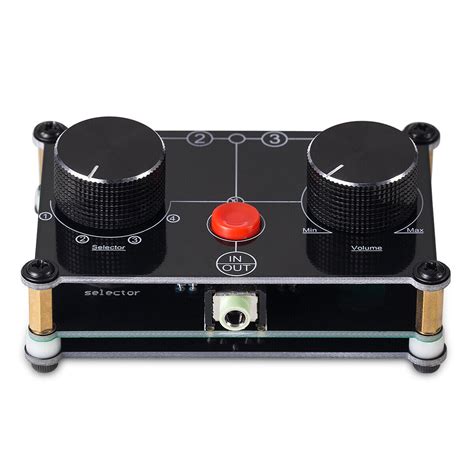 4 Way Stereo Audio Selector Switch Box 35mm Aux Speaker Headphone Jack