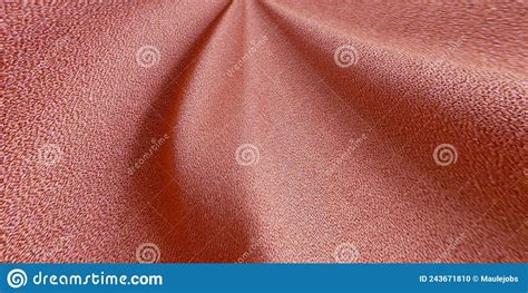 Close Up Of A Brown Fabric Texture Background With Copy Space For Image