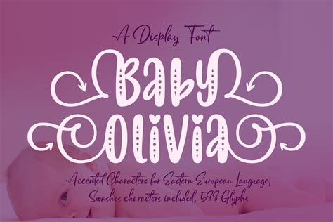 Baby Olivia Font By Situjuh · Creative Fabrica