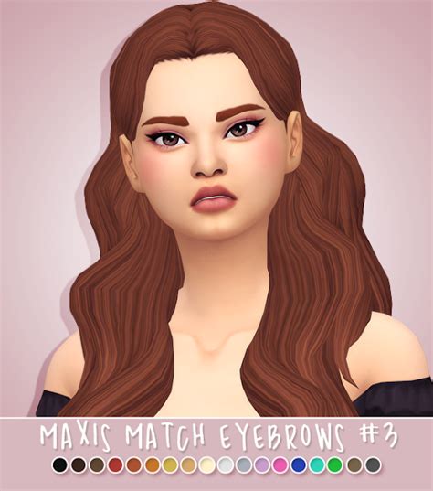 Maxis Match Eyebrows 03 Crazycupcake