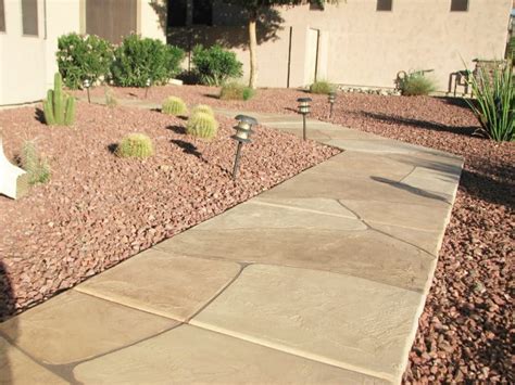 Examine all of alamo concrete's various paving stone shapes, colors, and textures at alamo concrete's display. Faux Flagstone - Frontyard Sidewalk - Sledge Concrete Coatings