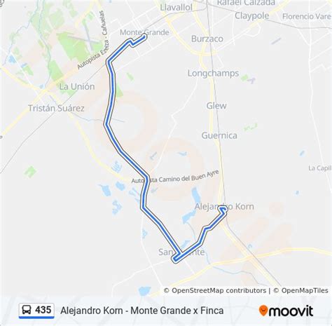 Ruta 435 Horarios Paradas Y Mapas Alejandro Korn X Rivadavia