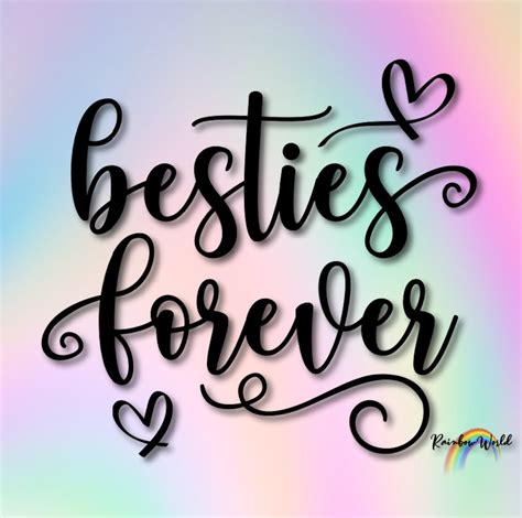 Besties Forever Svg Pdf Png Dxf Eps Png Files Instant Etsy