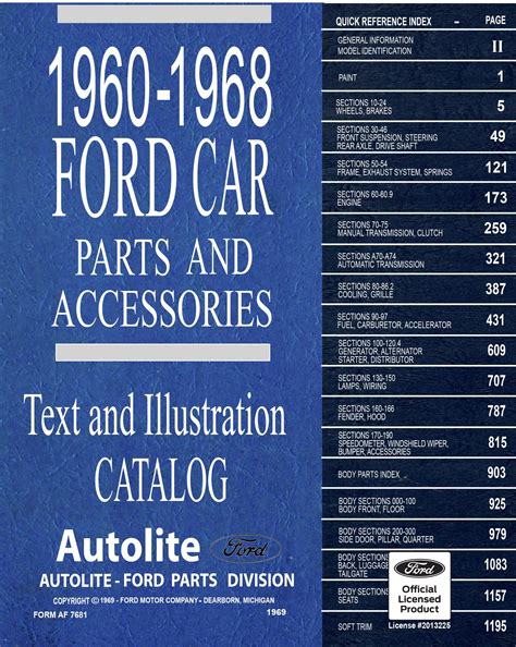 1960-68 Ford Car Parts & Accessories Catalog - Fordmanuals.com