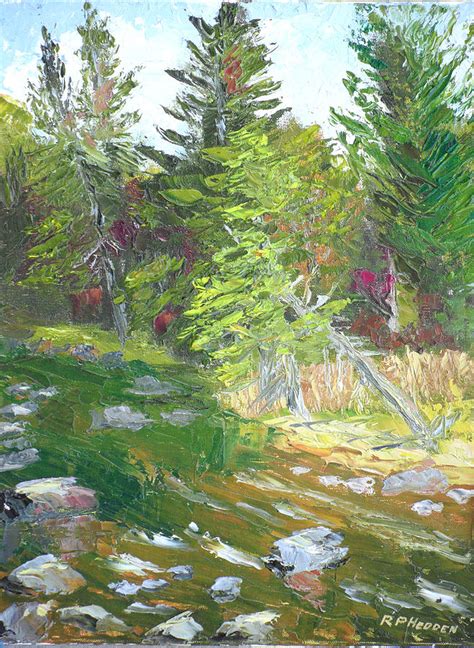Lake Sagamore Trout Stream Painting By Robert P Hedden Fine Art America
