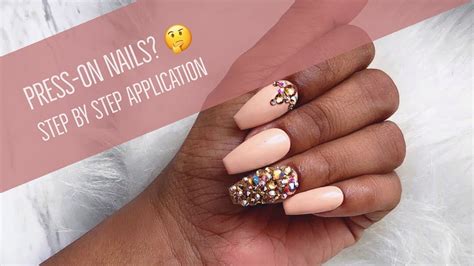 Press On Nails 🤔 Step By Step Application Youtube