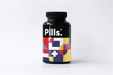 Free Pills Vitamins Bottle Packaging Mockup Behance