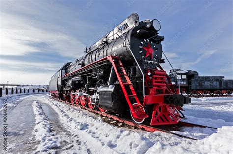 Old Steam Locomotive Nizhniy Novgorod Russia The Soviet Locomotive