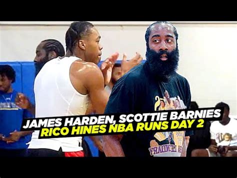 James Harden Scottie Barnes GO AT IT At Rico Hines NBA Runs Day Pascal Montrezl Harrell