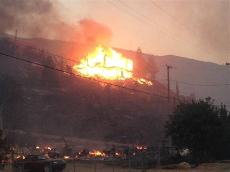 Intense California Wildfire Quickly Scorches Dozens Of Homes Near Lake