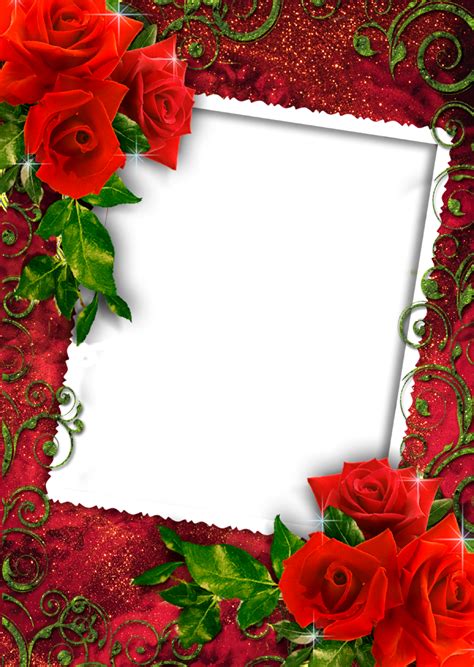 Red Rose Love Photo Frame Png Fotos De Rosas Fotos De Flores
